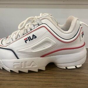 Fila Cream Sneakers with Subtle Accents